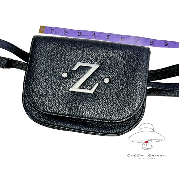 THIRTY ONE “Z” Convertible Belt Bag Black Beauty Pebble - Picture 2 of 9